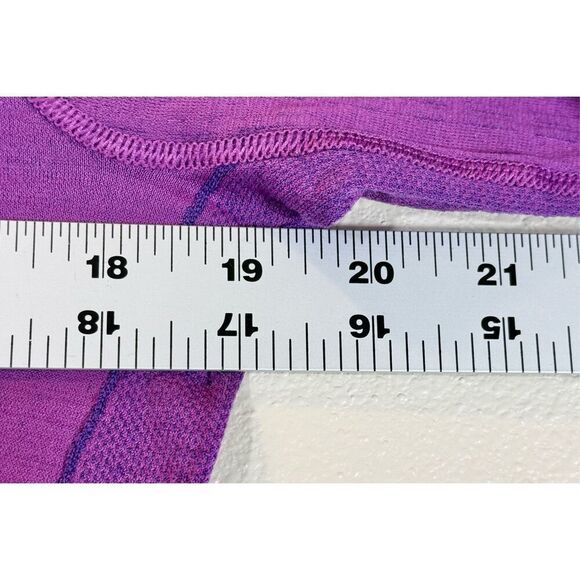 Smartwool Seamless PhD Run Zip Long Sleeve Workout Tee Top Women's Large - Picture 13 of 13